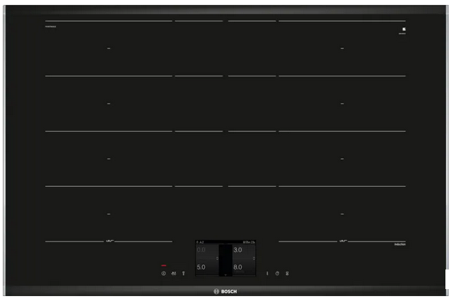 Bosch PXY875KV1E Induction Hob, 80 CM, Black