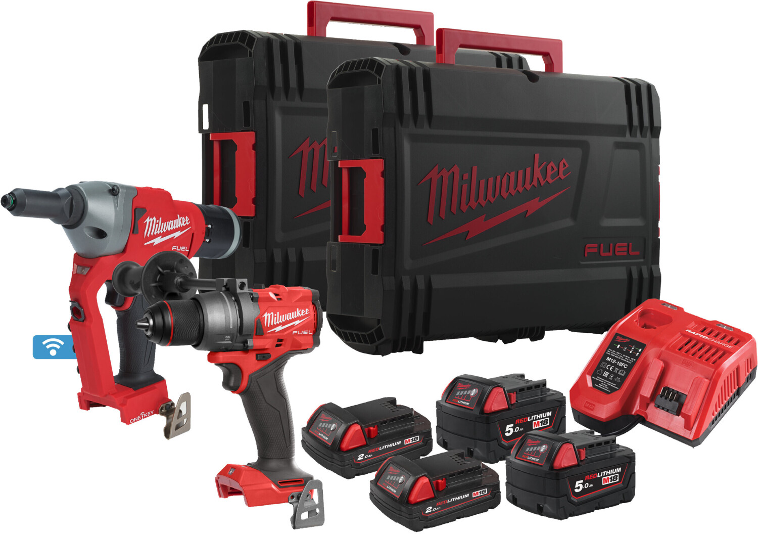 Milwaukee M18 FPP2G3-524X Cordless Machine Set