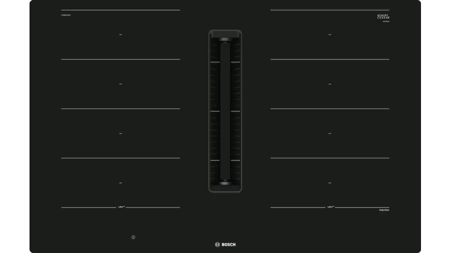 Bosch PXX801D67E Series 8 Induction Hob with Extractor Hood 80 CM