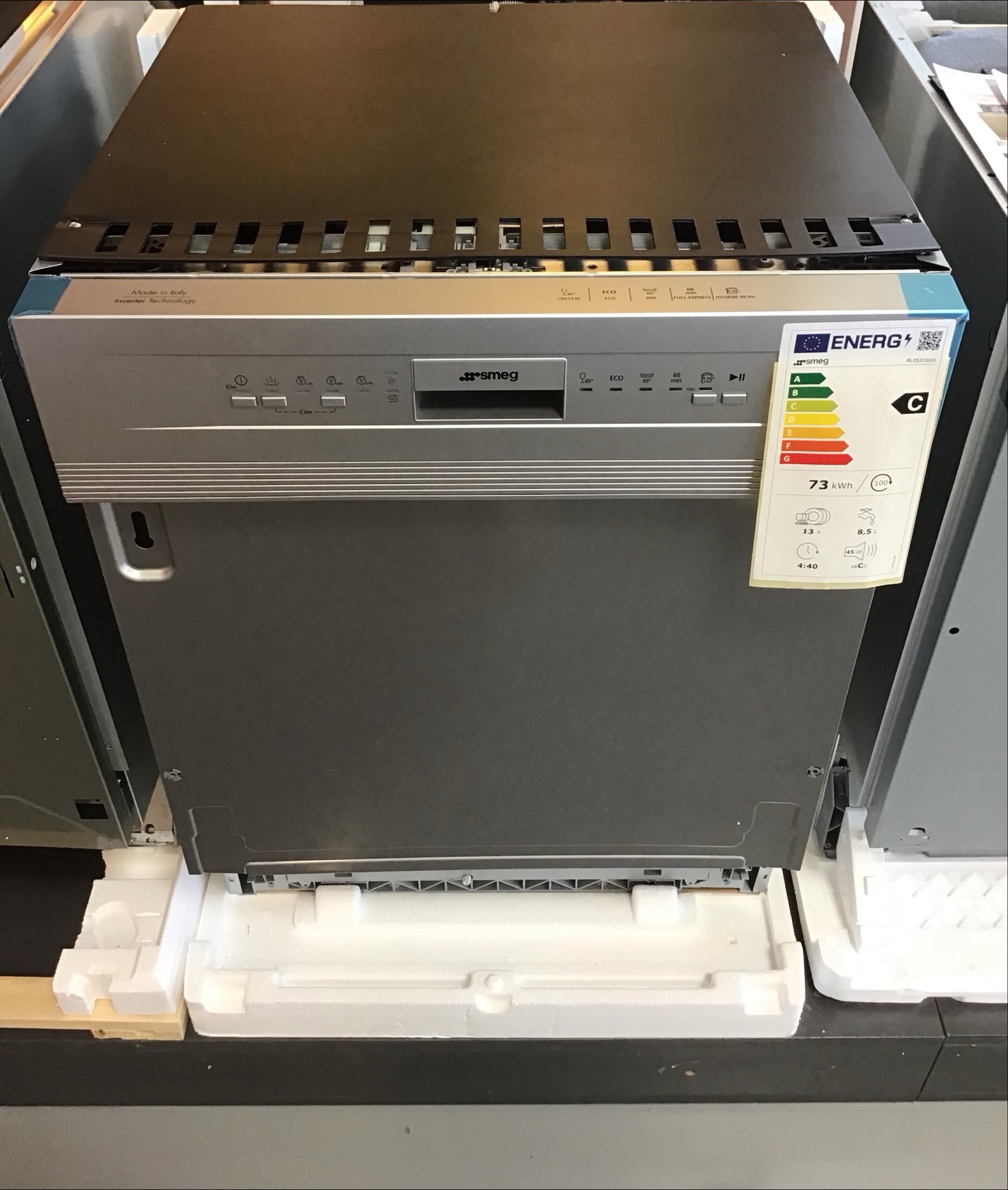 Smeg PL252CSDE Dishwasher Silver, Neutral